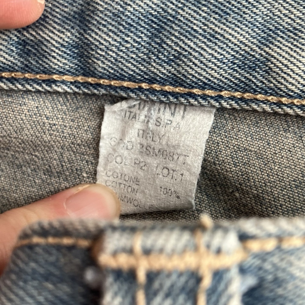 Vintage Armani True Blues Light Wash Denim Jeans Made in Italy High Ris - Picture 4 of 12